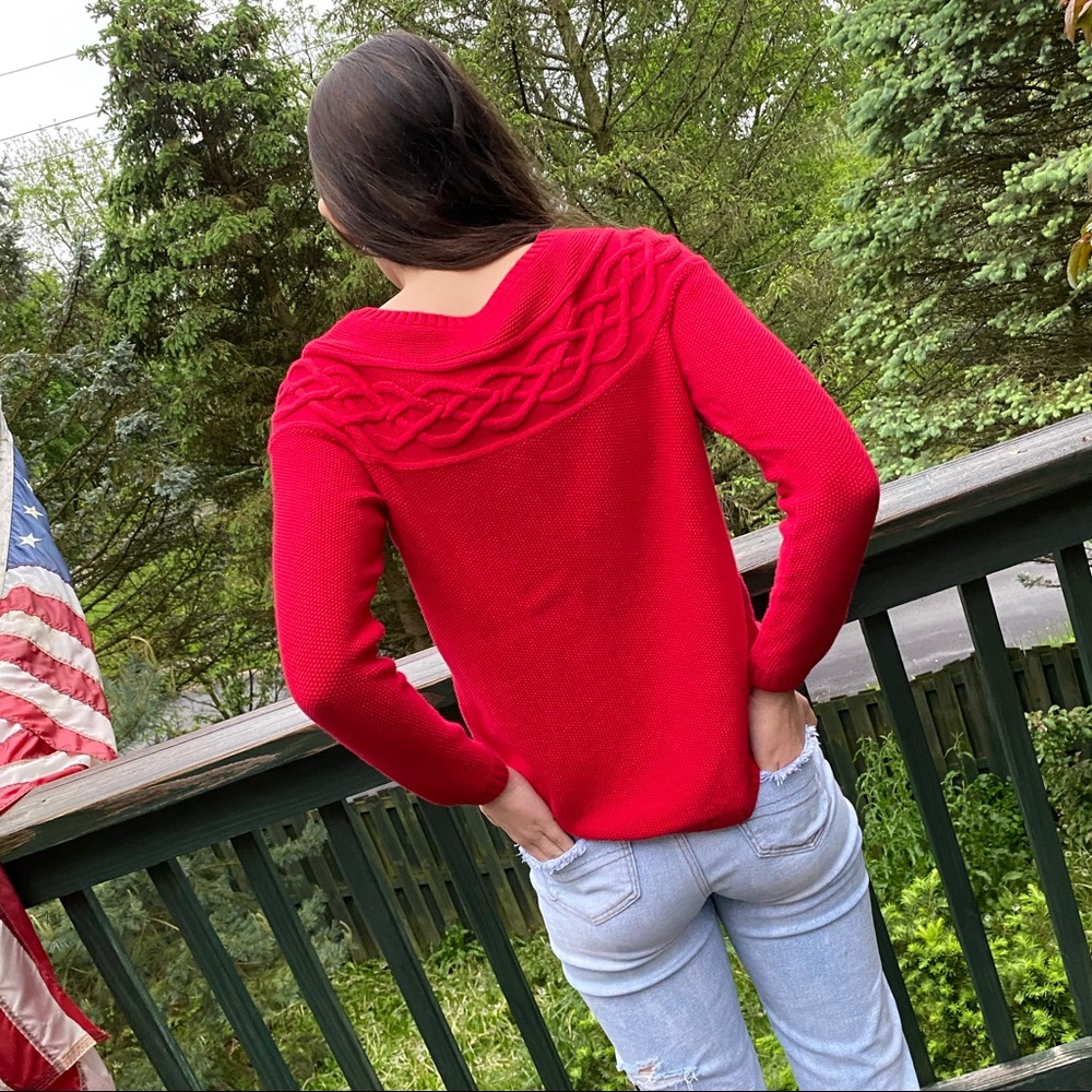 Talbots red sweater - Picture 9 of 9